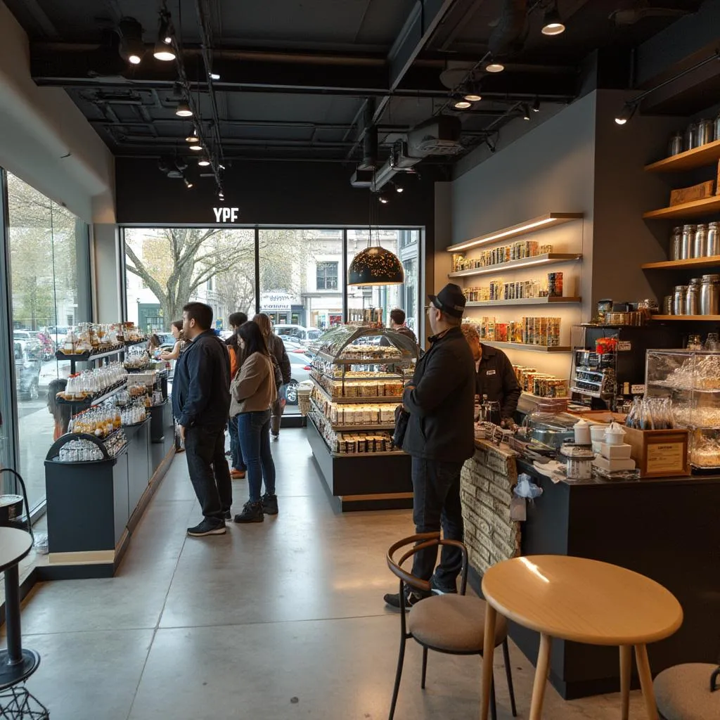 Interior tienda YPF Full